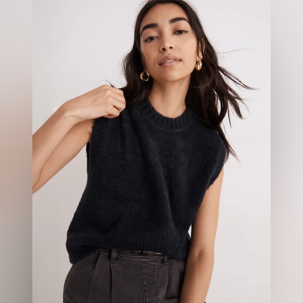 Madewell Bouclé Sweater Vest